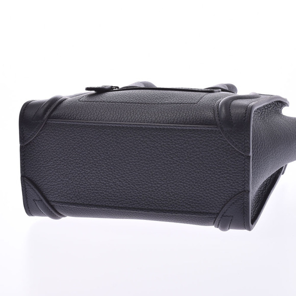 Celine Luggage Shopper Bag Black Calfskin Handbag - Picture 5 of 9